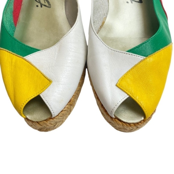 MARGARET J. -Vintage Leather Peep Toe Size 7 - Picture 5 of 9